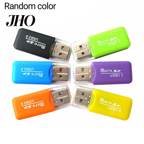 Портативный USB 2.0 TF T-Flash Адаптер для чтения карт памяти для ПК, ноутбука blue