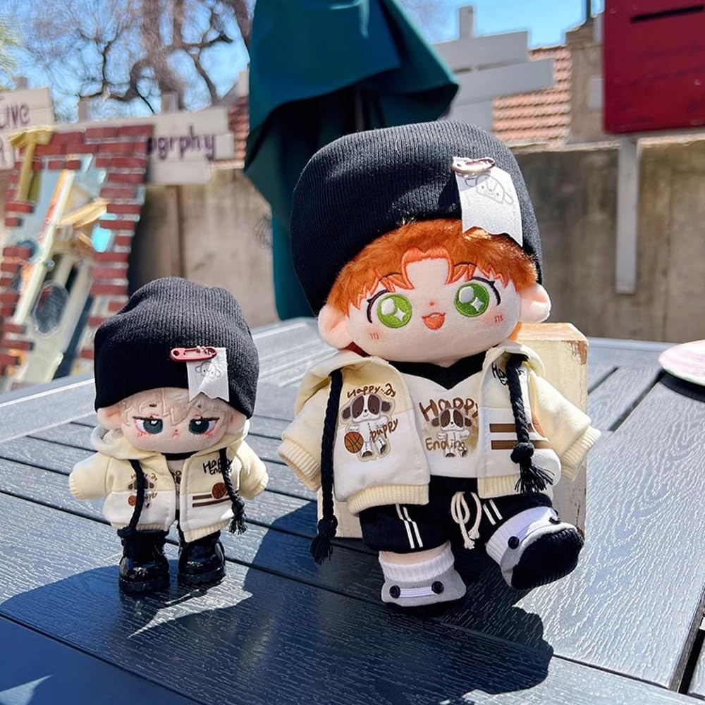 Niannyyhouse Plush Doll Clothes Cotton Doll Accessories 20cm Dress-Up (10cm) - Hat, T-shirt, Pants, Hoodie, Shoes, Sweatshirt, 10cm, 15cm,