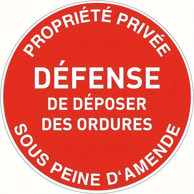 

1pc 2d Flat 20*20cm, No Sign Road Wooden Sign, Pefense De Deposer Des Ordures, Warning Wooden Sign, for Business Store Front Restaurant Shop for Door 20*20cm