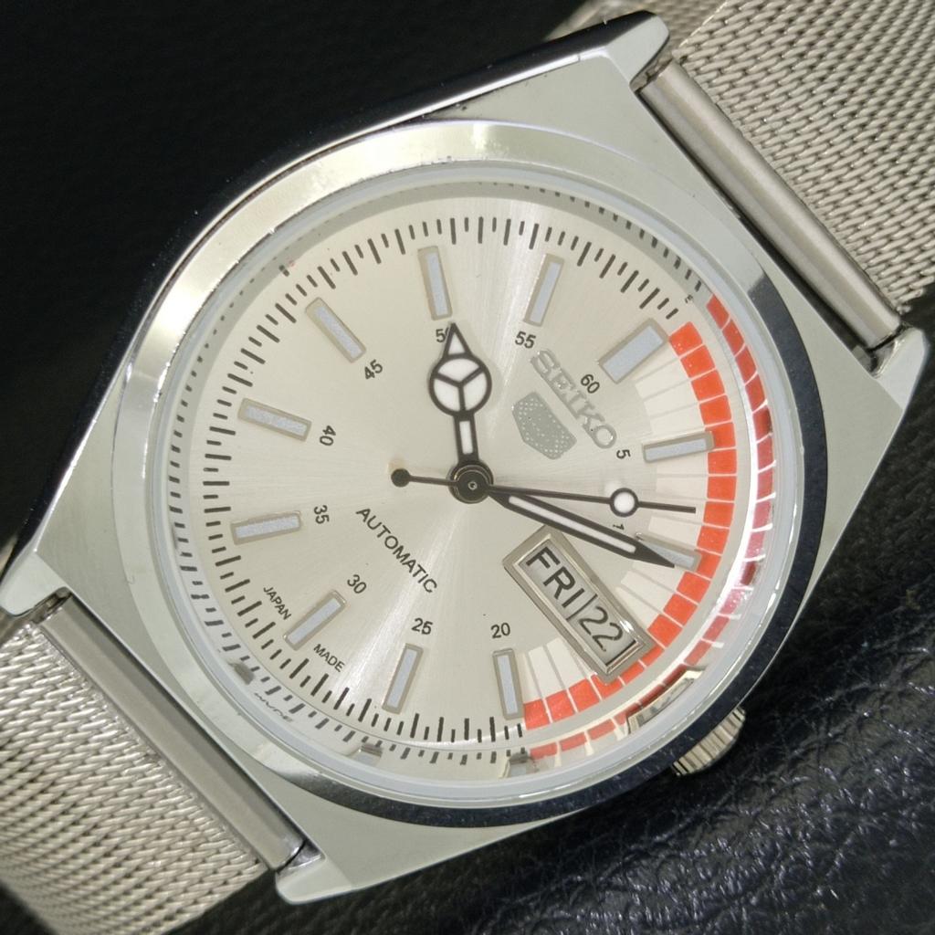 

REFURBISHED VINTAGE SEIKO 5 AUTOMATIC 6309A JAPAN MENS SILVER WATCH a440904-4 Sk-a440904