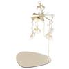 Candle Holder Round Triangle Tray Romantic European Style Stainless Steel Rotating Aromatherapy Wind Chime Candle Holder