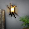American Retro Deer Horn LED Wall Lamp Living Room Restaurant Bedroom Study Light Creative Coffee Shop Homestay Decor Lighting