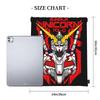Custom Gundams Drawstring Backpack Women Men Sport Gym Sackpack Foldable Anime Shopping Bag Sack
