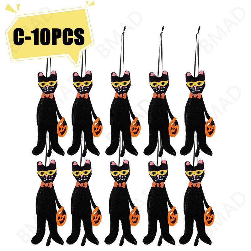 Halloween Hanging Pendant Decor Pumpkin Black Cat Ghost Skull Ornament for Party Day of the Dead Halloween Decoration for Home