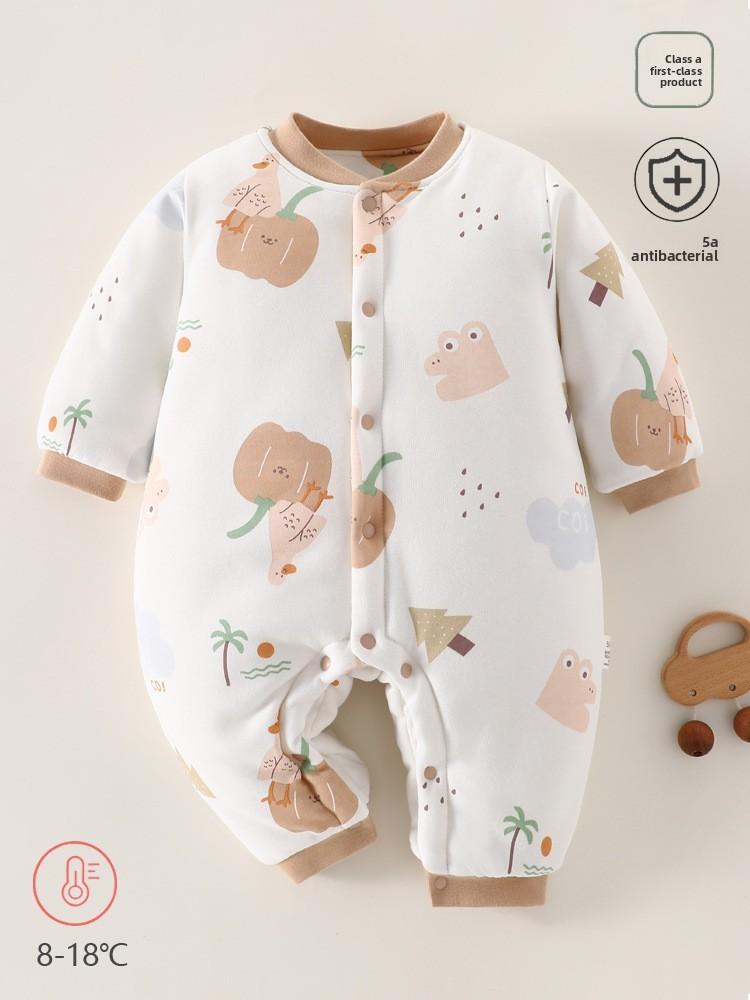 Baby Winter Cotton Romper With Thick Padding For Newborns And Infants