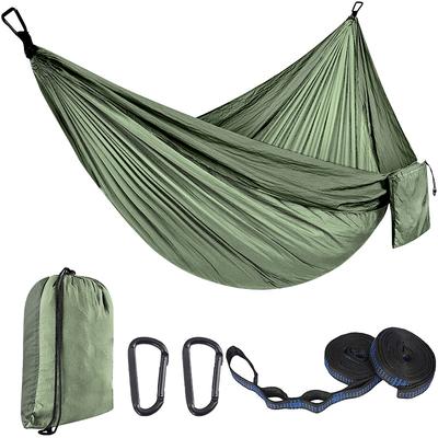 Ultrastarke Nylon-Fallschirmhängematte Einzel-Doppel Camping Leicht Tragbar für Outdoor-Indoor-Schaukel Entspannung