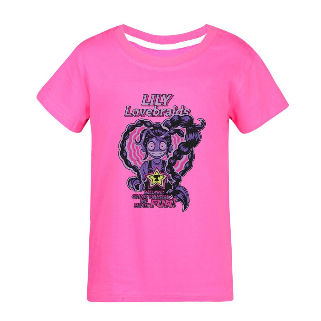 5581 Multi-Color Girls Lily Lovebraids Short Sleeves T-Shirt