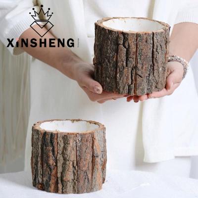 Xinrui Rustik Kabuk Kova Kurutulmuş Çiçek Hediye Buketi