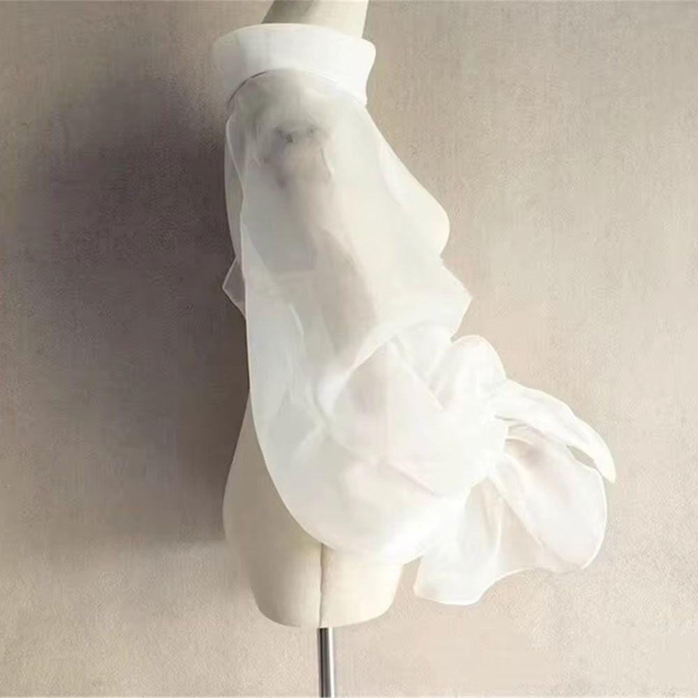 Transparent Bridal Sleeves Puffy Bride Shawl Sleeve Elegant Wedding Arm Sleeves Evening Prom