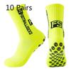 10 Pares de Meias de Futebol Masculinas Grossas para Lavar os Pés, Antiderrapantes, Absorventes de Suor, Desodorantes