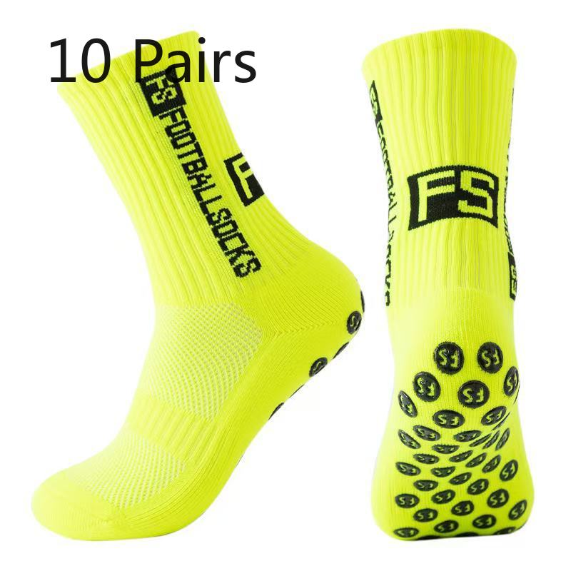 10 Pares de Meias de Futebol Masculinas Grossas para Lavar os Pés, Antiderrapantes, Absorventes de Suor, Desodorantes