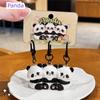 Cartoon Magnetic Snap Keychain Panda Magnetic Keychain Portable Backpack Ornament  Daily Decor
