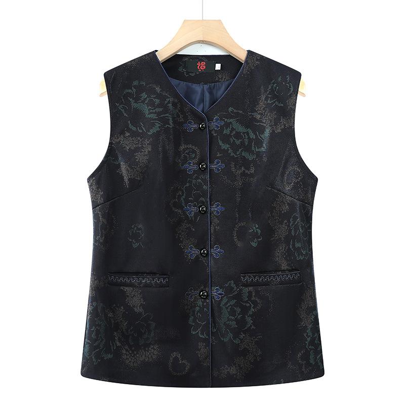 

Миссис. Жилет куртка жилет старый жилет женский осенний жилет 5XL (recommended 150-82.5 kg) синий