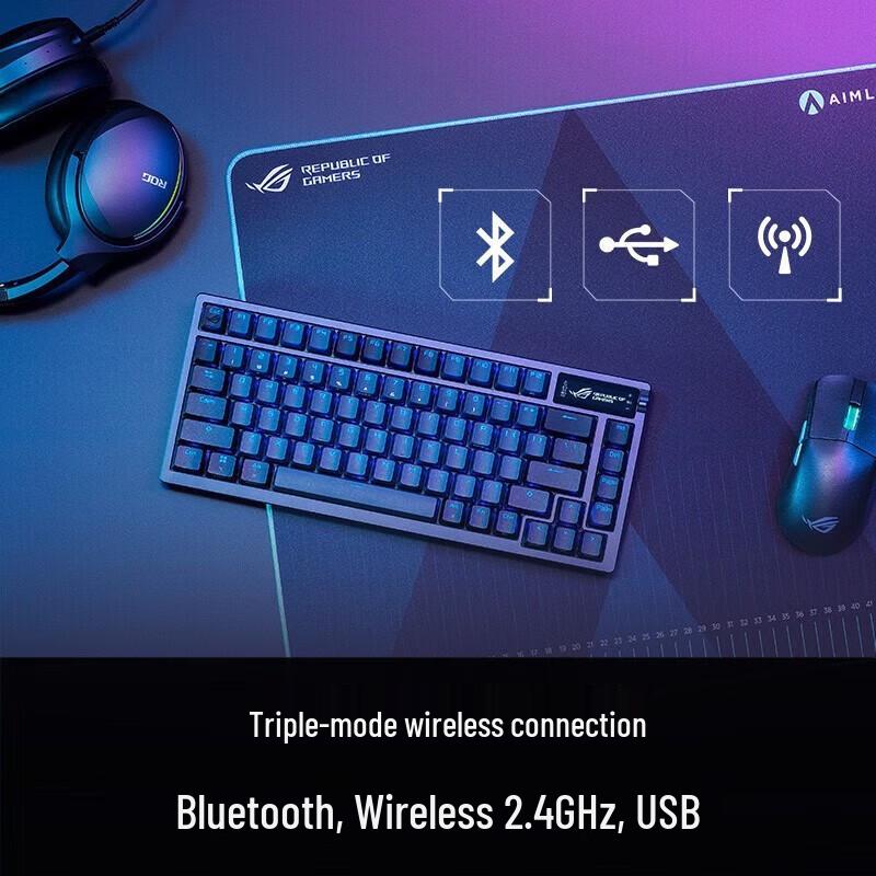 ROG Night Demon Tri-mode RGB Hot-swappable Mechanical Keyboard