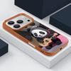 Guitar-playing Panda Pattern Case For iPhone 17 Pro Max Funda iPhone 16 Pro Max 15 14 13 12 11 Air 16E Leather Texture Silicone Cover