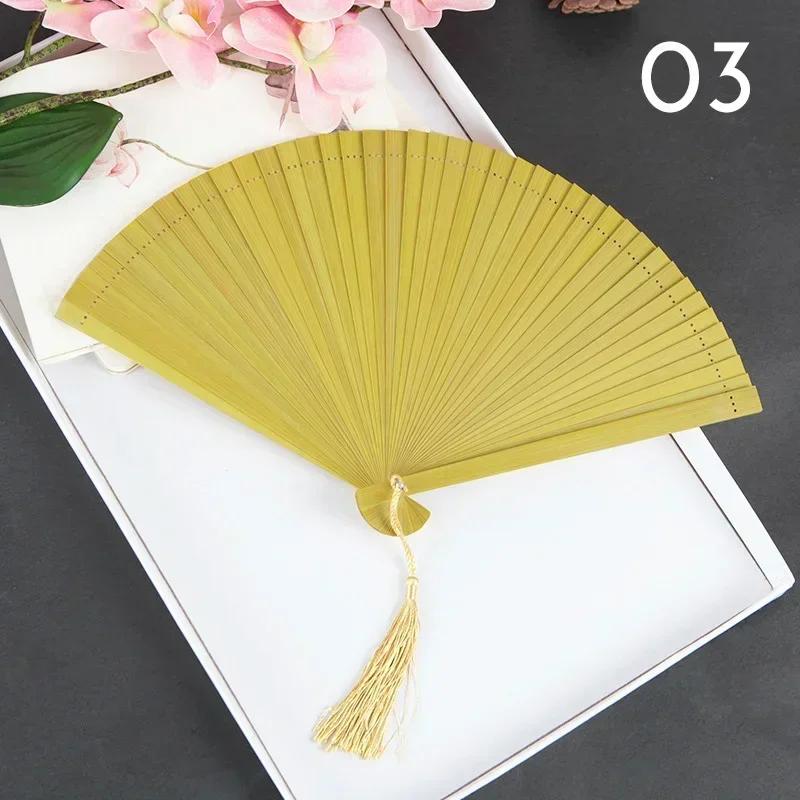 Chinese Style Classical Fan Carved Full Bamboo Folding Hand Fan Home Decor Dance Hand Fan Fashion Show Props Crafts Gift