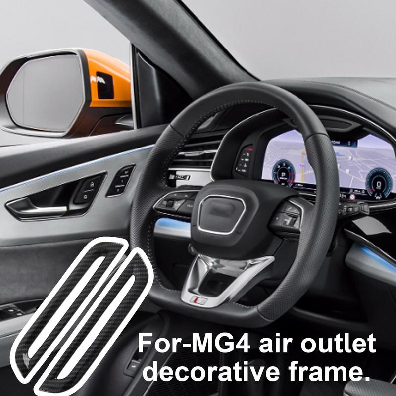 Para MG4 EV 2024 Coche Salida de Aire Lateral del Tablero Cubierta Embellecedora Panel Coche Salida de Ventilación de CA Rejilla Cubierta Protectora Deco Para MG4
