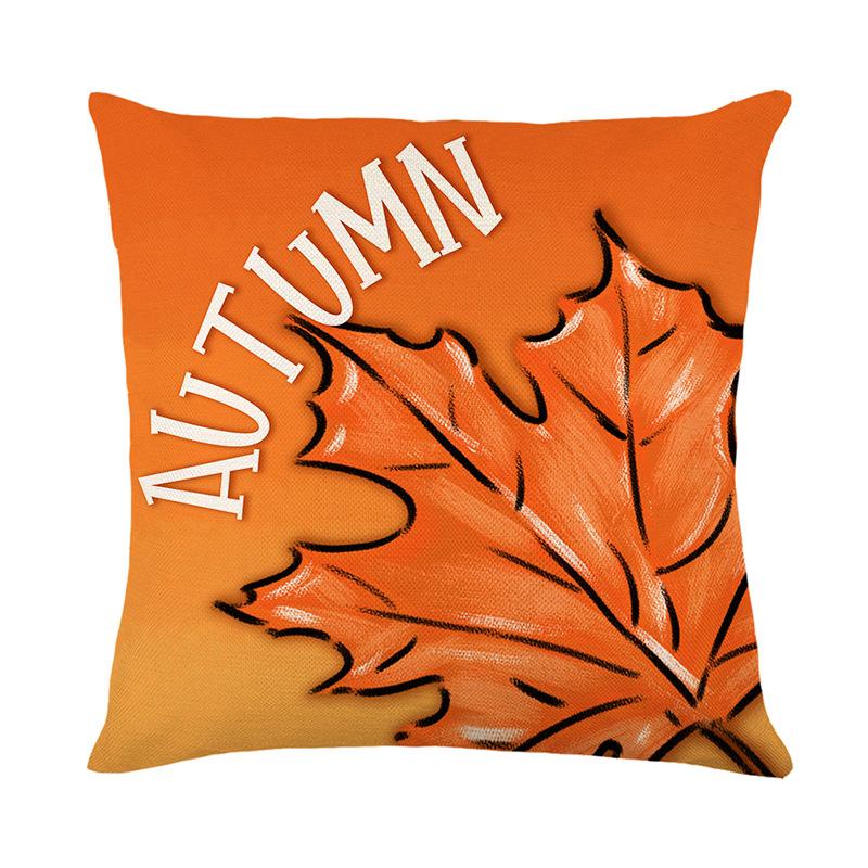 

Autumn Maple Leaf Pillowcase Digitally Printed Polyester Car Pillowcase Bedroom Living Room Cushion Waist Pillowcase 45 * 45Cm (without pillow core)