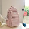 Schoolbag Korean Version Ins Simple Campus Soft Girl Girl Schoolbag Japanese Harajuku Style Large Capacity Solid Color Middle School Student Backpack