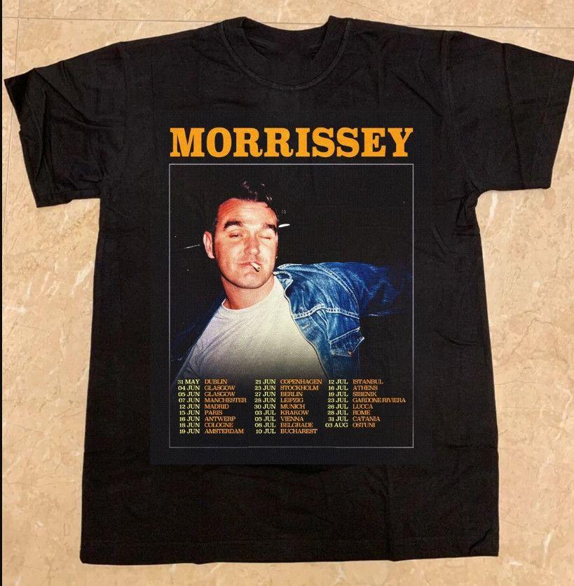 Unisex Shirt Cotton Oversize Large Size Morrissey Tour 2025 Gift for Fan Short Sleeve S 5XL