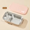 WORTHBUY 304 Stainless Steel Lunch Box With Lid Portable Fruit Salad Food Container Stackable Leak Proof Bento Box For Student