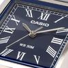 Casio Standard Analog Navy with Black Leather International Model Watch, Quartz, Band, MTP-B190L-2BV
