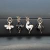 Car Style Bow Cartoon Rhinestone Mini Auto Hooks Seat Back Holder For Keys Hangers Home Office Hooks Storage Style Accessories