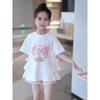 Girls Summer Short Sleeve T Shirt Dress Cute Princess Cartoon Dress for Big Kids