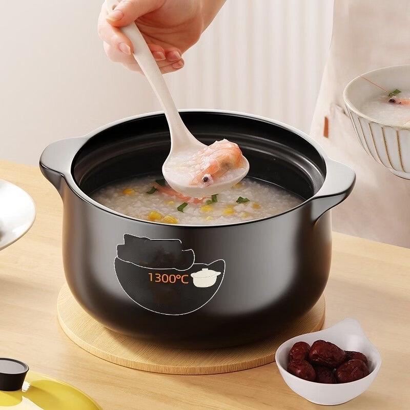 ZISIZ 1,6L Keramik-Tontopf zum Schmoren & für Suppen