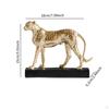 Cheetah Figurine Sculpture Resin Home Decor Miniatur Present Statue Leopard for