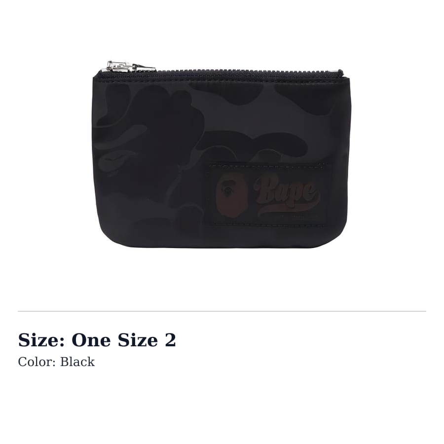 A BATHING APE Bape Nylon Wallet Regular Men's Blue/Black/White 1J70190001