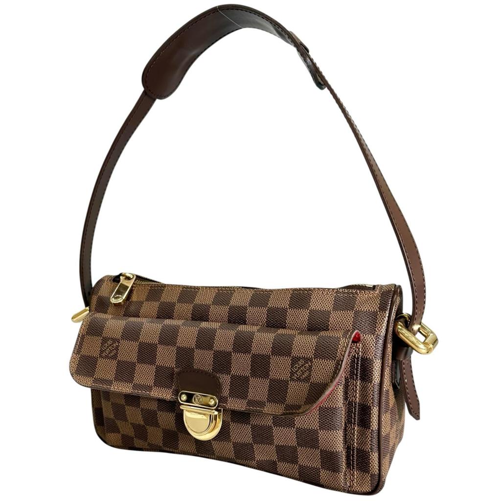 Louis Vuitton Ravello GM N60006 Shoulder Bag Brown Women Used