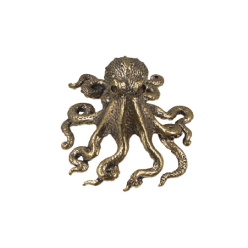 Handicraft Gift Microcarving Home Decoration Bronze Crafts Tea Pet Bronze Ware Octopus Statue