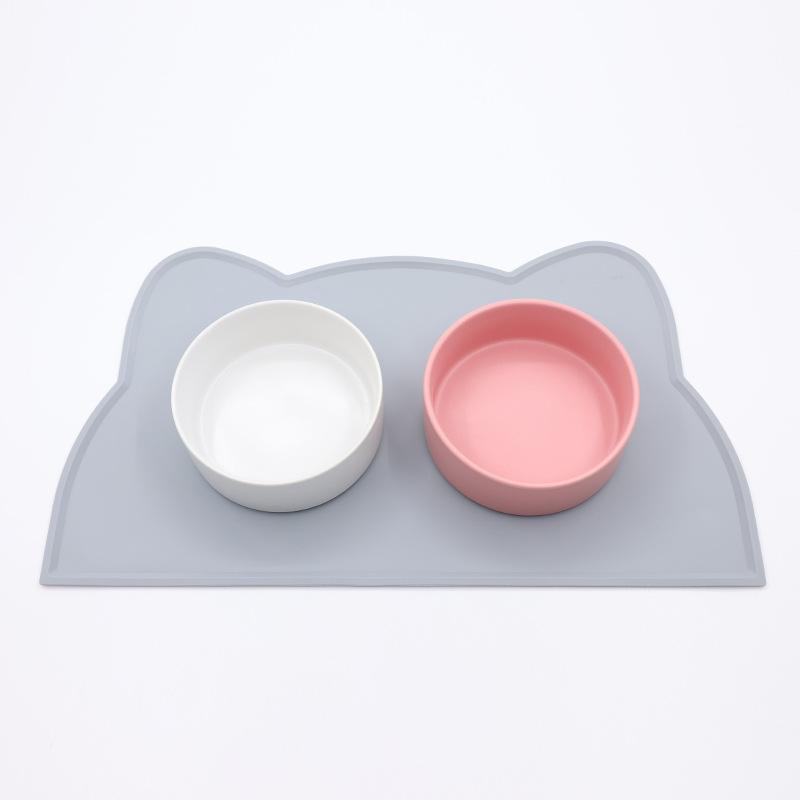 Fournitures pour animaux: Tapis de table Nuage, Tapis en Caoutchouc, Tapis Oreille de Chat, Tapis Patte de Chat, Tapis de Table Chat, Convient aux Chats et aux Chiens