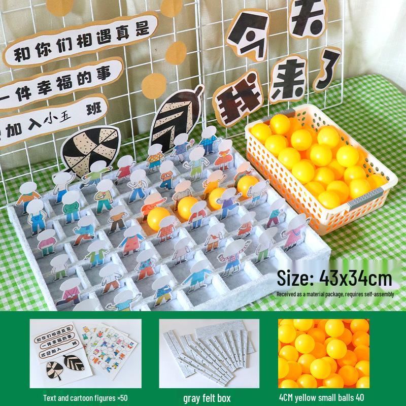 

Креативный набор для стены регистрации в детском саду и украшения класса