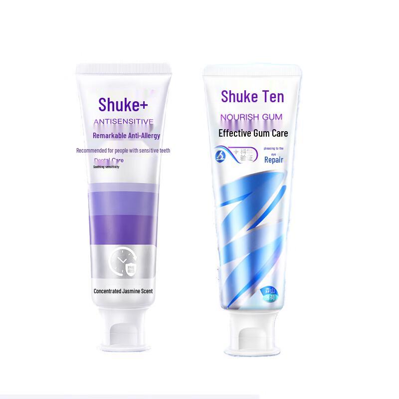 Shuke Anti-Sensitivitäts Zahnfleischpflege Zahnpasta & Zahnbürsten-Set
