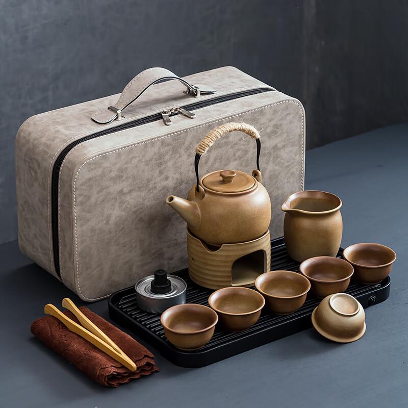 Naijiang Coarse Pottery Portable Travel Tea Set