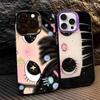 BIG EYES COMIC GIRL Phone Case For IPhone 17 16 15 14 11 12 13 Pro Max Pro Plus Colored Silver Cover