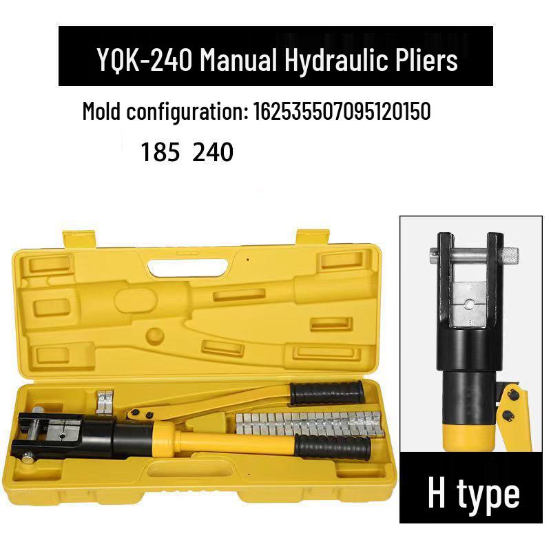 Manual Hydraulic Wire Crimper for Copper/Aluminum Terminals (YQK Series)