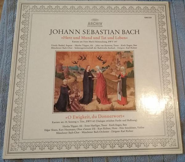 LP Record JOHANN SEBASTIAN BACH Herz Und Mund Und Tat Und Leben Ka 198331 Archiv Produkti Germany Classical Used