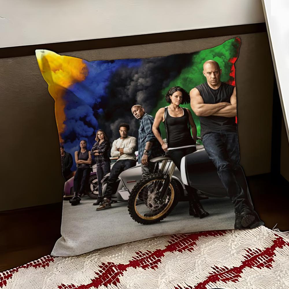 Movie TThe Fast The FuriousS Cushion Cover Reversible Soft Durable Pillow Cover Home Car MultiScene Use for Daily Comfort