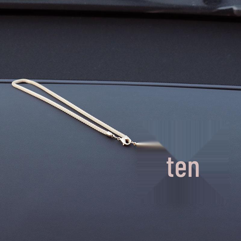 Rhinestone Ceramic Cross Pendant for Car Mirror Decor