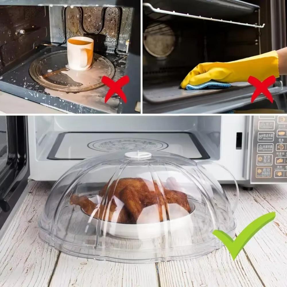 with Adjustable Air Holes Microwave Oven Cover Food-grade Outdoor Bread Food Lid Kitchen