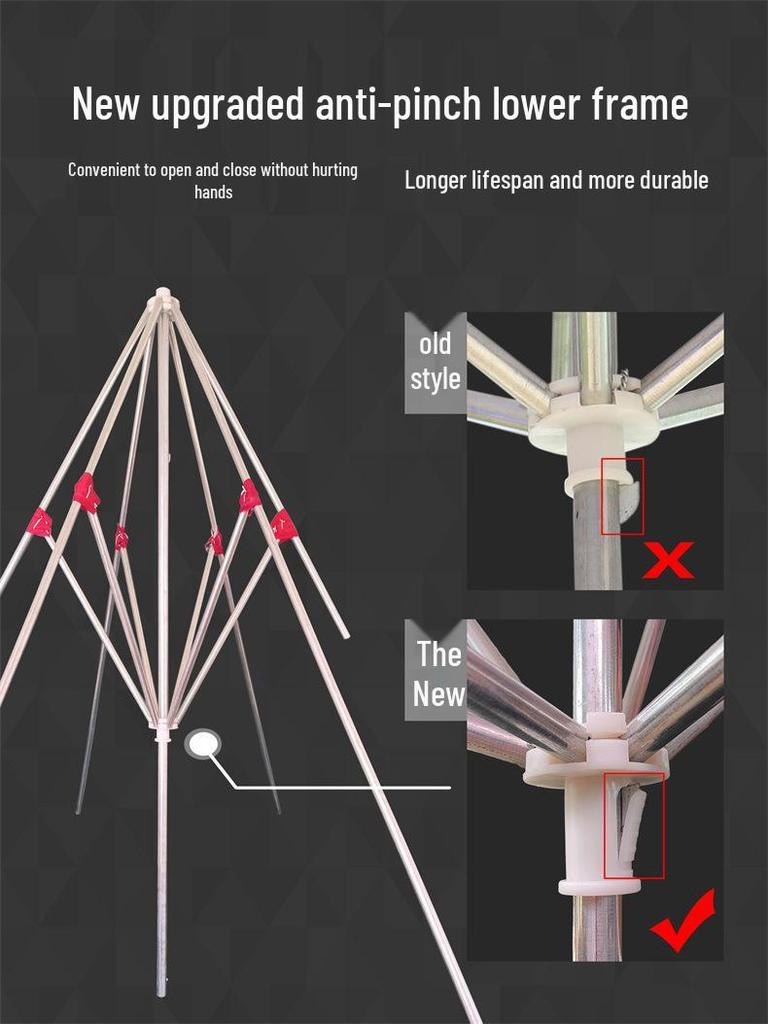 Large Outdoor Rectangular Sunshade Umbrella - Commercial Folding Awning for Courtyard