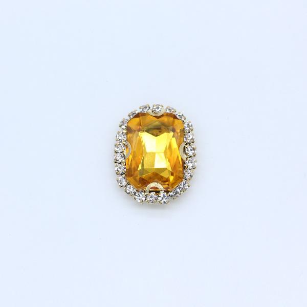 Kryształowe Szkło Ośmiokątny Pazur Diament Ozdoby do Włosów - DIY Akcesoria Dekoracyjne