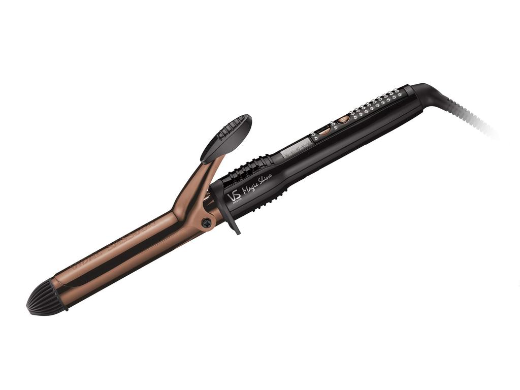 Vidal Sassoon Curl Hair Iron 25mm Magic Shine Overseas Compatible 5 Level Temperature Adjustment Includes Pipe Cover Black VSI-2532/KJ