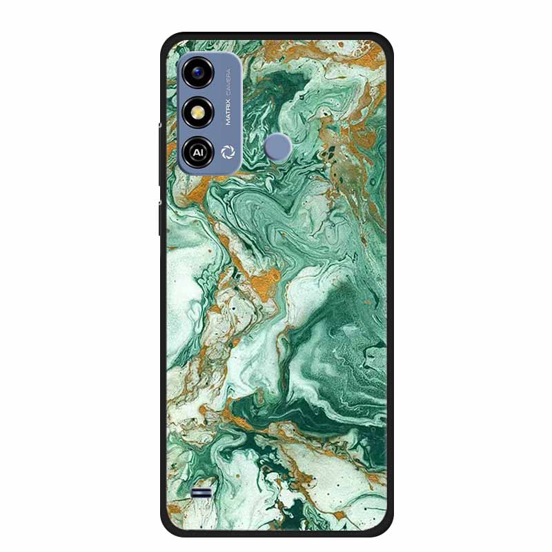 Soft Silicone Cover For ZTE Blade A53 / A53Pro / A53Plus Case Marble TPU Black Protector Case for ZTE Blade A53 Plus Cover Funda