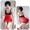 Women Tight-Fitting Buttocks Dress Summer V Neck Suspenders Dress Ladies Double Tone Camisole Skirt Night Shop Dress Vestidos