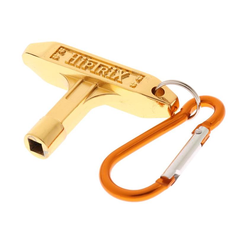 Standard Drum Key With Keychain Key Ring With Metal Hook Clip for Drummer Musical Gift for Jazz Drum Parts Accessories