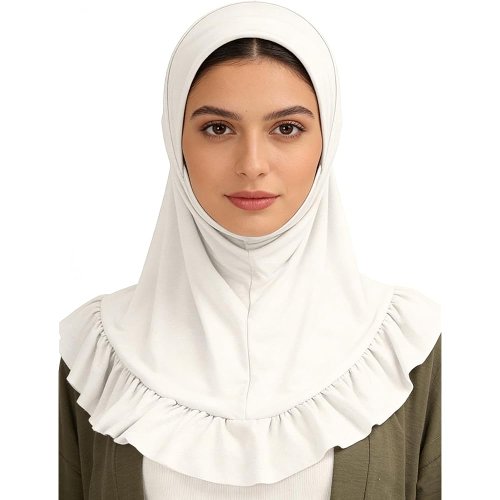 Moonlove Women's Hijab Turban Cap Soft Breathable Full Coverage Headwear UV Protection 6 Colors